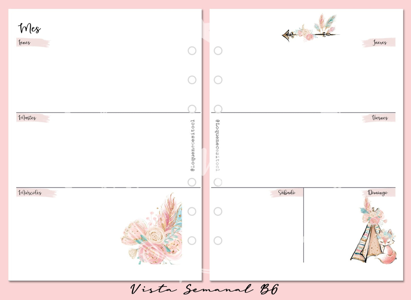 Insert B6 Boho Animal
