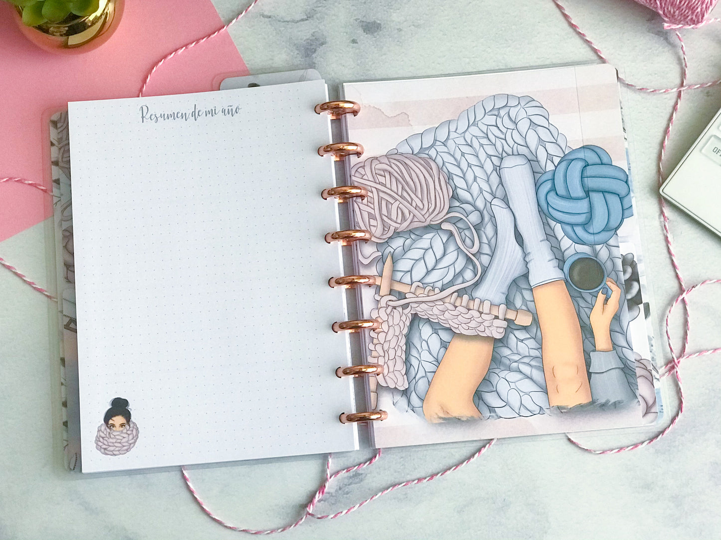 Planner de discos A5 Cozy