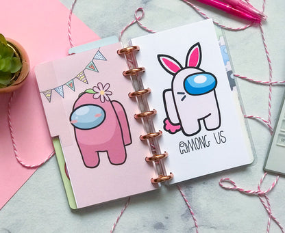 Planner de discos A6 Among us