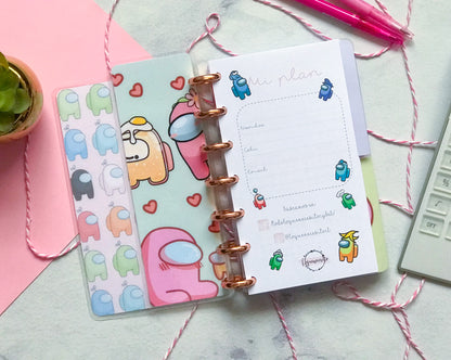 Planner de discos A6 Among us